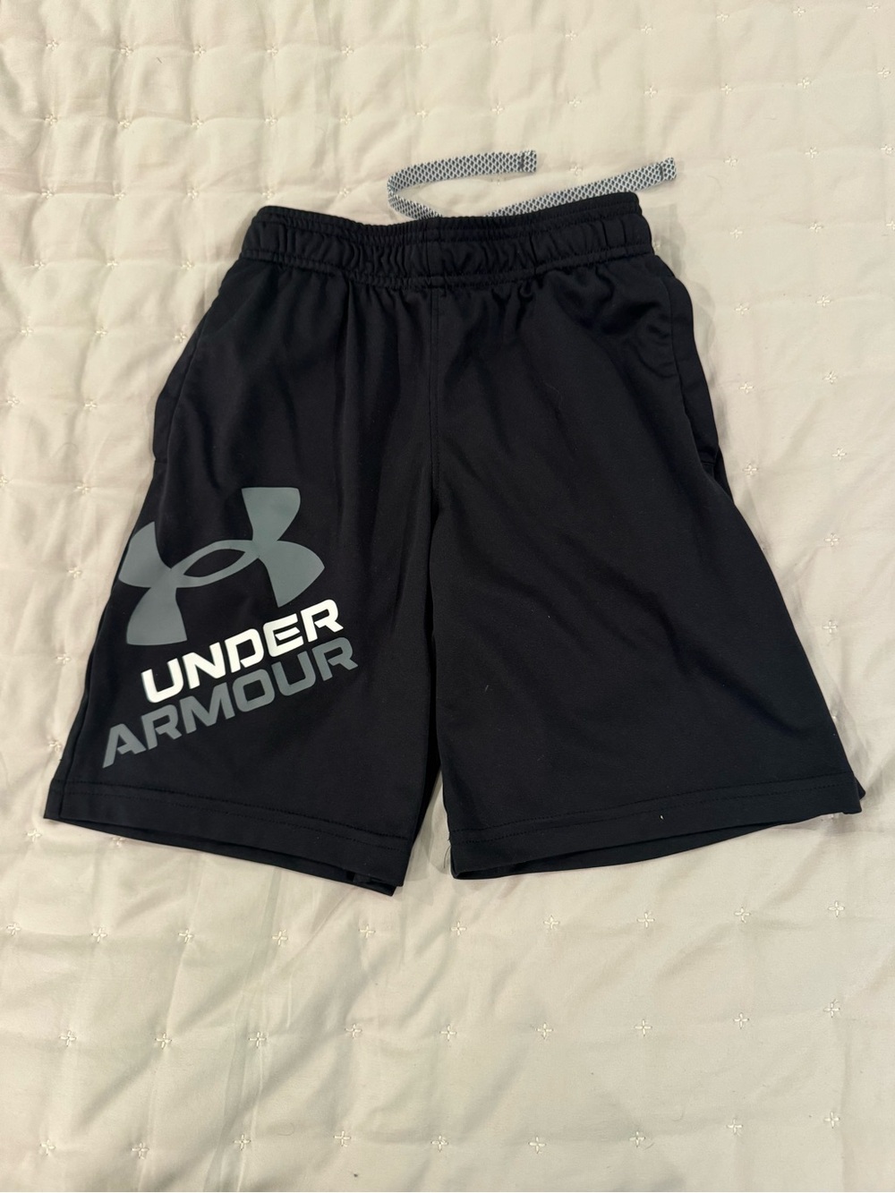 Under Armour Kids Black Athletic Logo Shorts